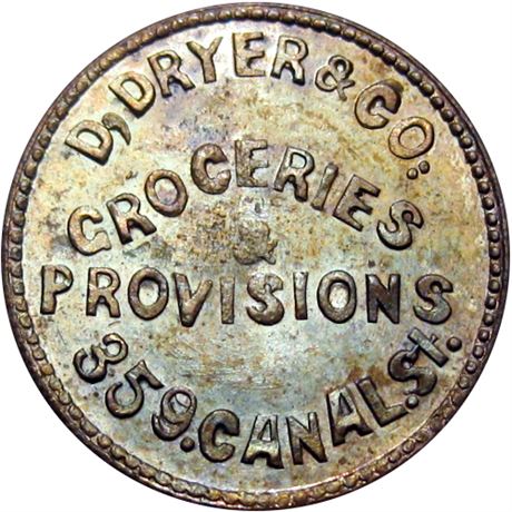 146  -  IL150 O-1a R7 Raw UNC Details Chicago Illinois Civil War token