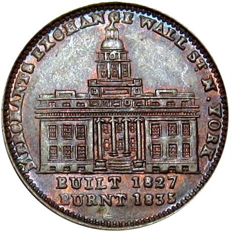 521  -  LOW  97 / HT-293 R1 Raw MS64  Hard Times token
