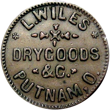 335  -  OH755A-1a R5 Raw EF Putnam Ohio Civil War token