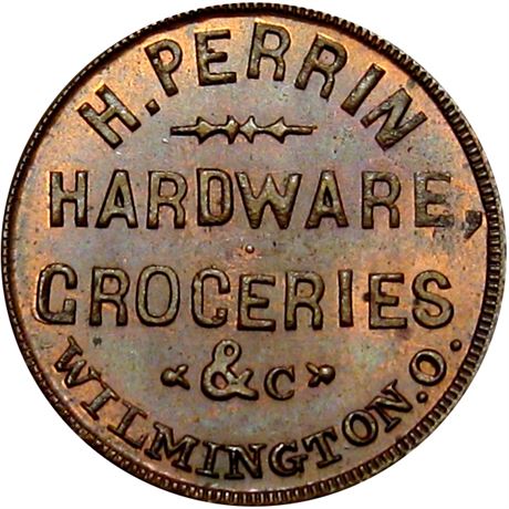 347  -  OH935B-1a R5 Raw MS64 Wilmington Ohio Civil War token