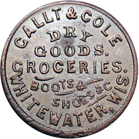 409  -  WI960A-1a R5 Raw EF Whitewater Wisconsin Civil War token