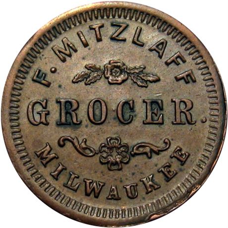 397  -  WI510AC-1a R5 Raw EF Milwaukee Wisconsin Civil War token