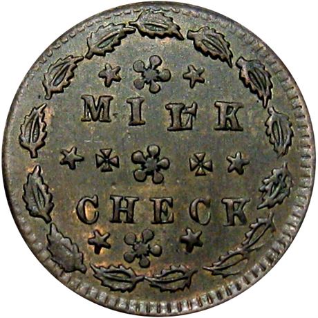 92  -  474/475 a R7 Raw EF+ Indiana Primitive Milk Patriotic Civil War token