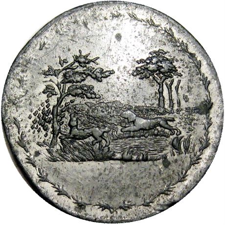 93  -  481/482 g R8 Raw AU  Patriotic Civil War token
