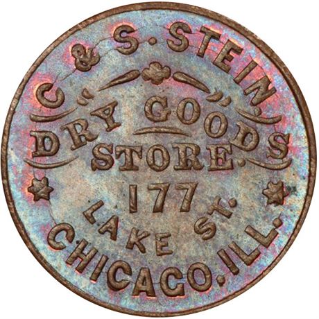 17  -  IL150BC-1a R8 PCGS MS65 BN Chicago Illinois Civil War token