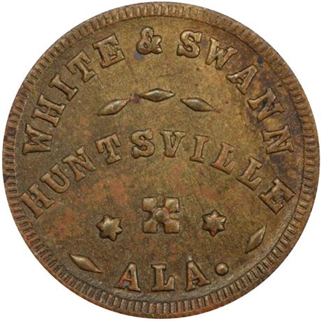 2  -  AL425A- 6b R8 PCGS MS63 Huntsville Alabama Civil War token