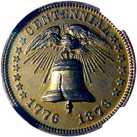 415  -  MILLER NY  134A  NGC MS65 New York City Merchant token