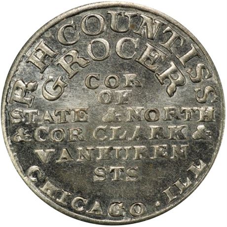 6  -  IL150 M-2j R8 PCGS MS66 Chicago Illinois Civil War token
