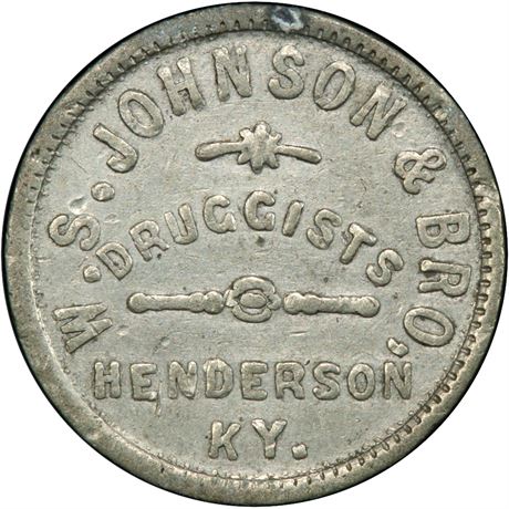 11  -  NC-KY-B-1e PCGS AU50 Henderson Kentucky Non-Contemporary Civil War token