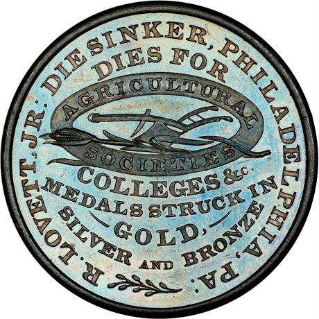 482  -  MILLER PA 334  NGC MS64 BN Philadelphia Pennsylvania Merchant token