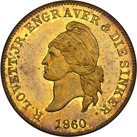 484  -  MILLER PA 354  NGC MS64 Philadelphia Pennsylvania Merchant token