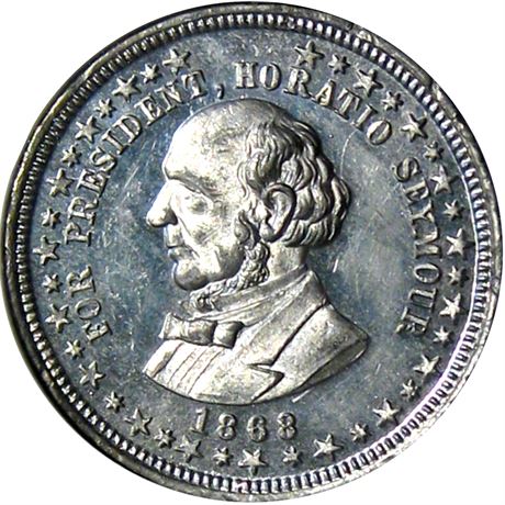 511  -  HS 1868-03 WM  NGC MS62 1868 Horatio Seymour Political token