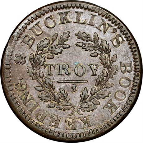 404  -  HT-353 / Low 92 R1 NGC MS63 BN Troy New York Hard Times token