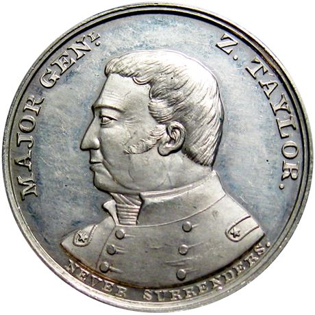 498  -  ZT 1848-03 WM  PCGS MS63 1848 Zachary Taylor Political token