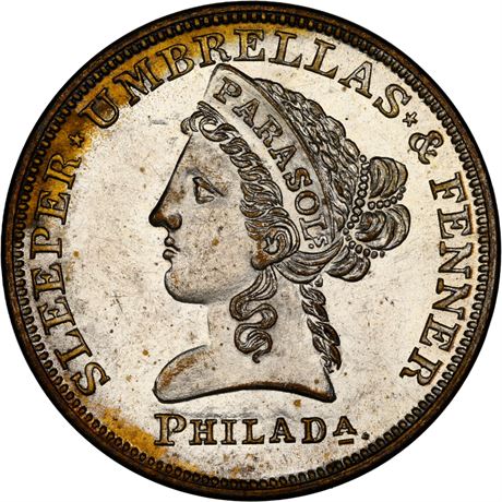 490  -  MILLER PA 478  NGC MS65 Philadelphia Pennsylvania Merchant token