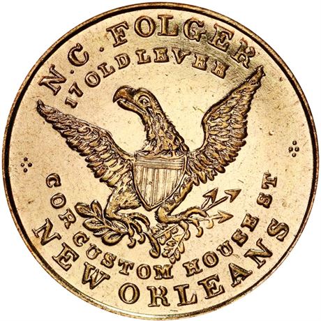 421  -  MILLER LA 10B  PCGS MS65 New Orleans Louisiana Merchant token