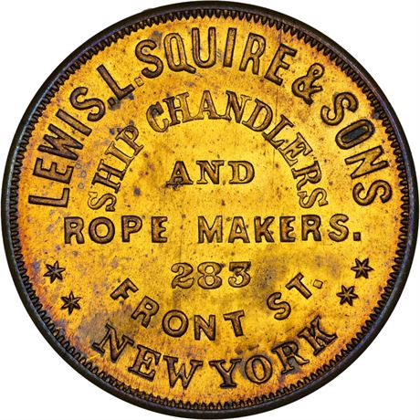 456  -  MILLER NY  835  NGC MS65 New York City Merchant token