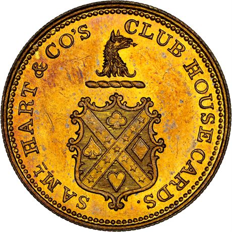 477  -  MILLER PA 196A  NGC MS64 Philadelphia Pennsylvania Merchant token