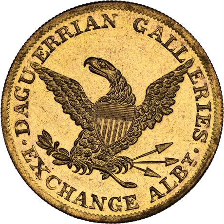 449  -  MILLER NY  530A  NGC MS64 PL Albany New York Merchant token