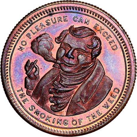 462  -  MILLER NY  981  NGC MS66 RB Smoker New York City Merchant token