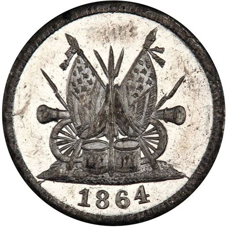 290  -  PA750R-1e R9 PCGS MS62 Very Rare Merchant Philadelphia Civil War token