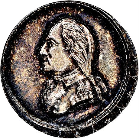 15  -  114/432 f R9 NGC MS63 Silver George Washington Patriotic Civil War token