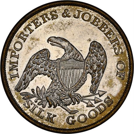 435  -  MILLER NY  152A  NGC MS65 New York City Merchant token