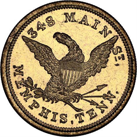 494  -  MILLER TN 12  NGC MS64 Memphis Tennessee Merchant token