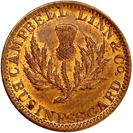 117  -  MI225 N-4b R10 PCGS MS64 Detroit Michigan Civil War token