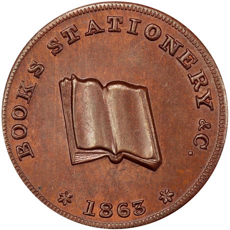191  -  OH160G-7a R5 PCGS MS64 BN Chillicothe Ohio Civil War token