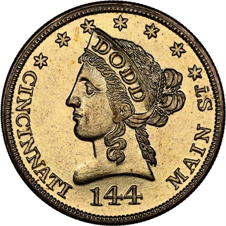 469  -  MILLER OH  8  NGC MS66 Cincinnati Ohio Merchant token