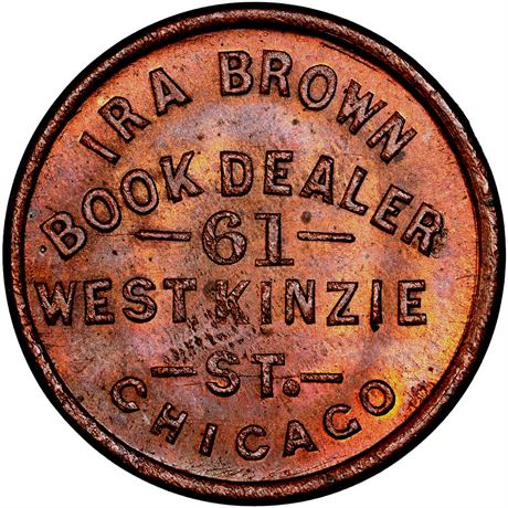 85  -  IL150 G-2a R9 NGC MS64 BN Chicago Illinois Civil War token