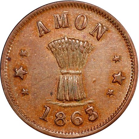 288  -  PA750C-2a R5 PCGS MS63 BN Philadelphia Pennsylvania Civil War token