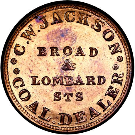 480  -  MILLER PA 234  NGC MS65 RB Philadelphia Pennsylvania Merchant token