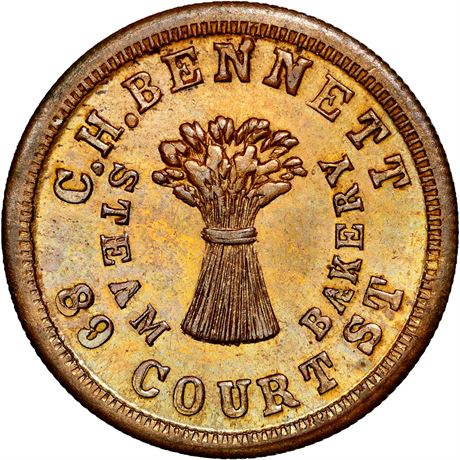 OH165O-10a NGC MS64 R9 Cincinnati Ohio Civil War token