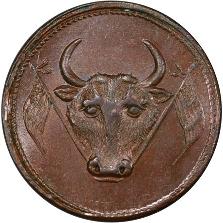 IL150Y-1a PCGS MS65 BN Bull Chicago Illinois Civil War token