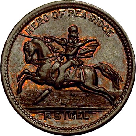 54  -  180/430 a R4 NGC MS66 BN Hero Of Pea Ridge Patriotic Civil War token