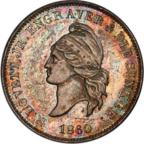 448  -  Miller PA 356B  PCGS MS62 Philadelphia Merchant token