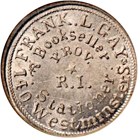 331  -  RI700C-5j R9 NGC MS63 Providence Rhode Island Civil War token