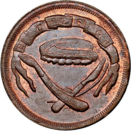 253  -  OH165CY- 36a R8 NGC MS66 BN Cincinnati Ohio Civil War token