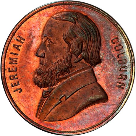 485  -  Sage's Numismatic Gallery No. 3  PCGS MS64 RB  Jeremiah Colburn Copper
