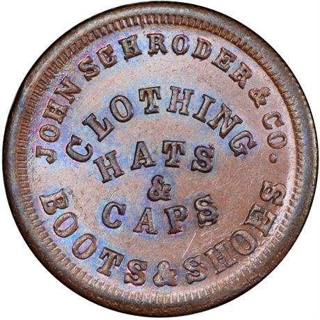 165  -  MI225BO-4a R3 PCGS MS63 BN Detroit Michigan Civil War token