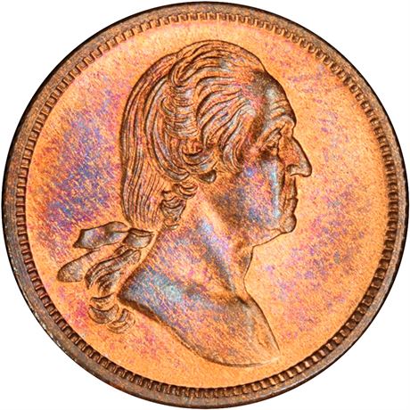 326  -  PA750L-1a R2 PCGS MS65+ RB Philadelphia Civil War token