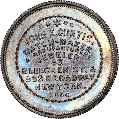 426  -  Miller NY  175  NGC MS66 Silver New York Merchant token