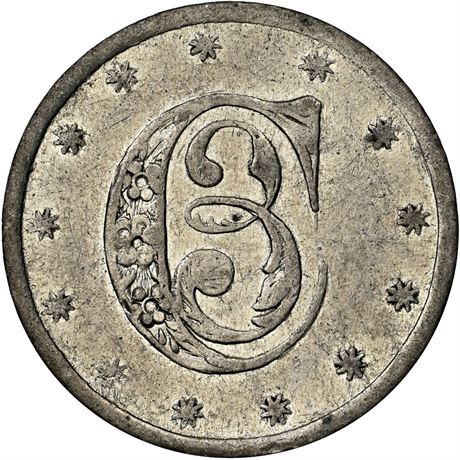 245  -  OH165BBa-1e R10 NGC MS60 Cincinnati Ohio Unique Civil War token
