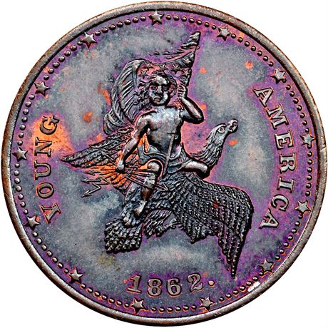 156  -  MA760A- 1a R7 NGC MS64 BN Springfield MA Bolen Civil War token