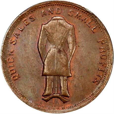 122  -  IN290F-1a R5 PCGS MS64 BN Fort Wayne Indiana Civil War token