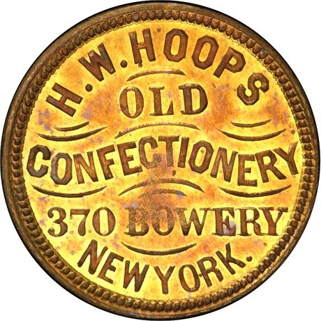 442  -  Rulau NY NY 751B  PCGS MS63 New York Merchant token