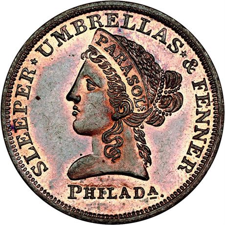 449  -  Miller PA 477  NGC MS65 RB Philadelphia Merchant token
