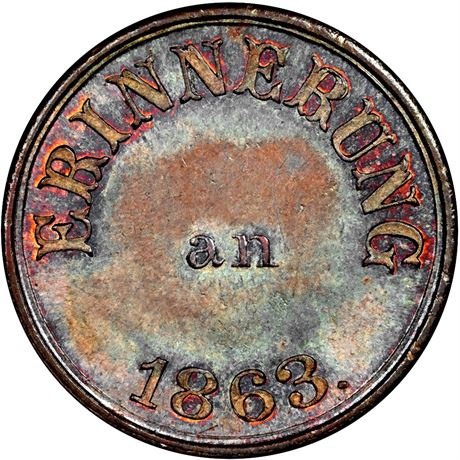 70  -  243/378 a R3 NGC MS64 BN  Patriotic Civil War token